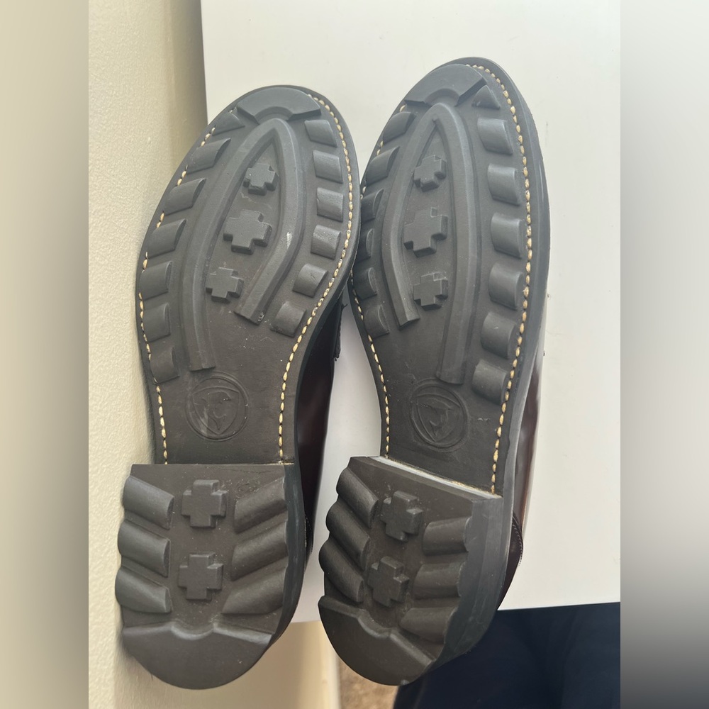 Robert Clergerie Dark Brown Chunky Heel Loafers - Picture 10 of 11